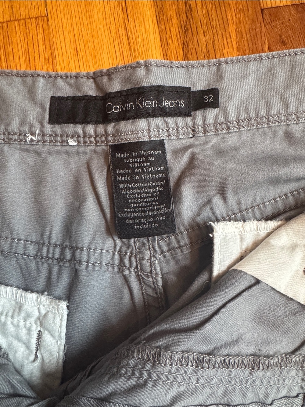 Calvin Klein Jeans Light Gray Chinos